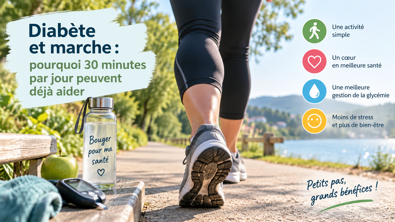 Diabète et marche : pourquoi 30 minutes par jour peuvent déjà aider