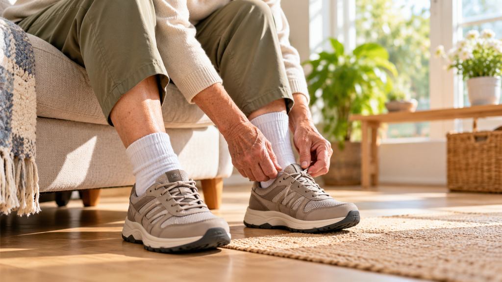 bonnes chaussures et chaussettes